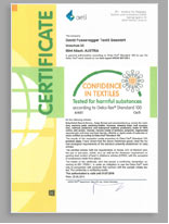DF certifikát öko-tex